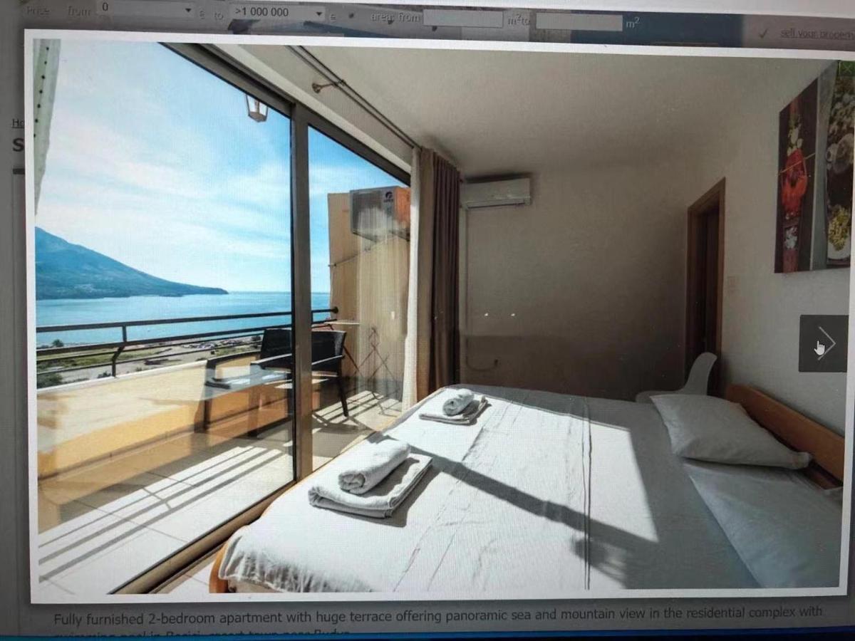 Sea View Two Bedroom Family Apartment With Pool - Sunset Ivanovici Бечичи Экстерьер фото