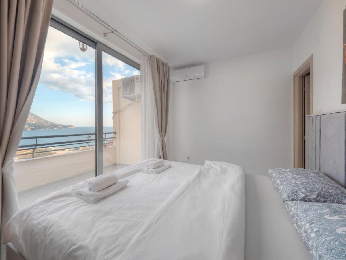 Sea View Two Bedroom Family Apartment With Pool - Sunset Ivanovici Бечичи Экстерьер фото